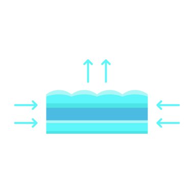 Solunabilir yatak vektör simgesi beyaz arkaplanda izole