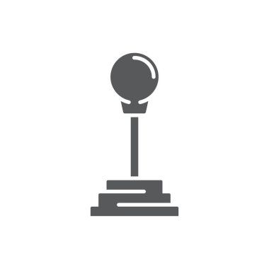 Beyaz arkaplanda izole edilmiş araba iletim vektörü simgesi