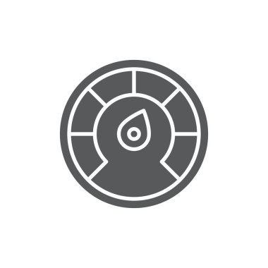 Beyaz arkaplanda izole edilmiş gösterge paneli vektör simgesi