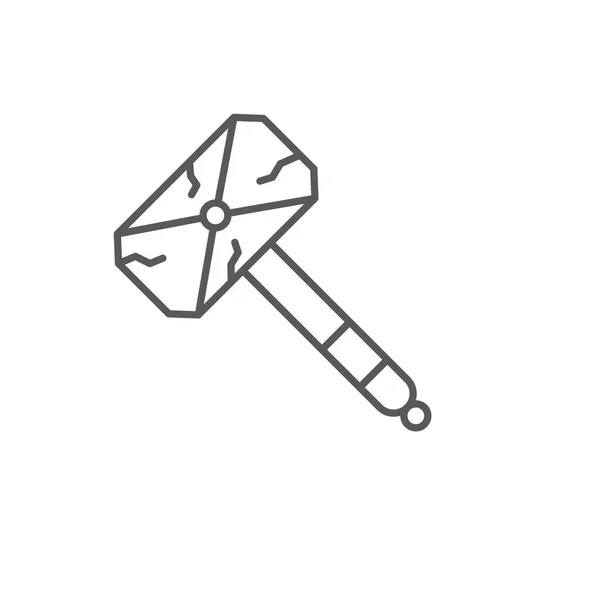 Hry Hammer Vektorové Ikony Symbol Hra Izolované Bílém Pozadí — Stockový vektor