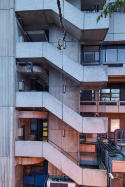 Acil durum merdivenleri desen