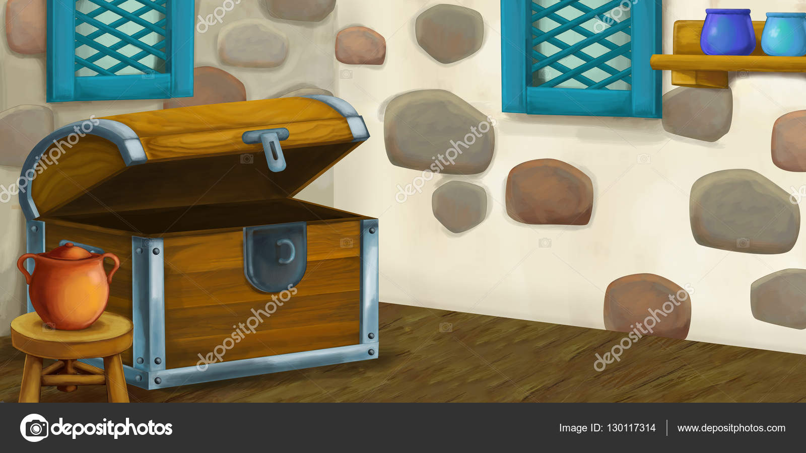 Cartoon background for fairy tale - interior of old fashioned house - kitchen - illustration for the children Stock Photo by ©agaes8080 130117314 Cartoon background for fairy tale - interior of old fashioned house - kitchen - illustration for the children Stock Photo by ©agaes8080 130117314