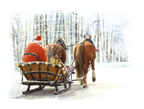 Noel kış mutlu sahne