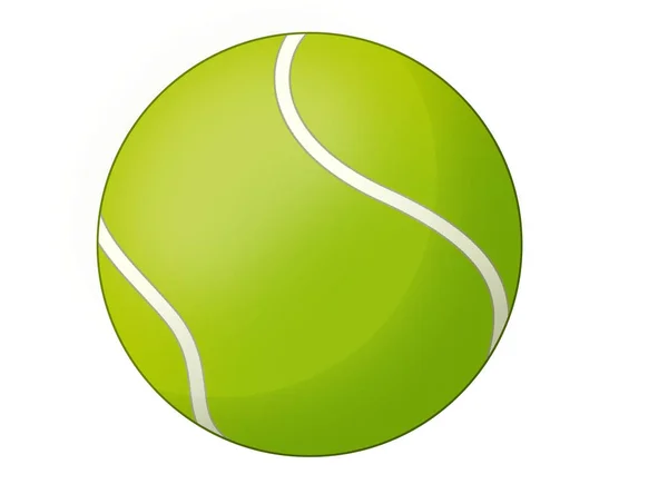 Cartoon tennis ball - isolated - illustration for children — Stock Photo, Image