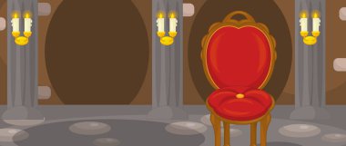 tahta ile kale odası boş sahne