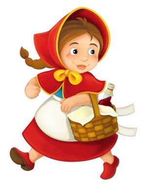 Yemek Sepeti ile küçük kız çizgi film 