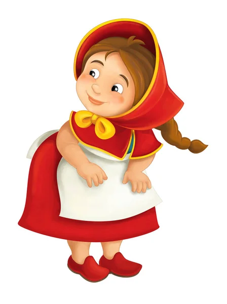 Cartoon little girl — Stock Photo, Image