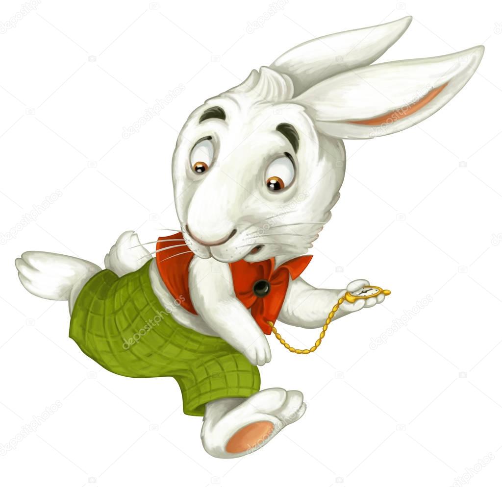 cartoon rabbit running 