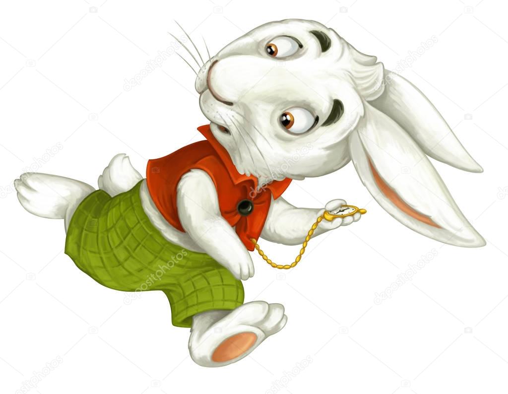 cartoon rabbit running 