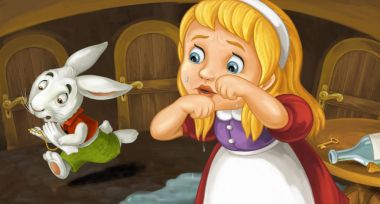 çizgi film sahne ile ağlayan kız 