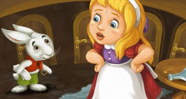 çizgi film sahne kızla 