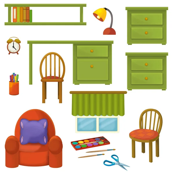 Interior design furniture set — Stock Photo, Image