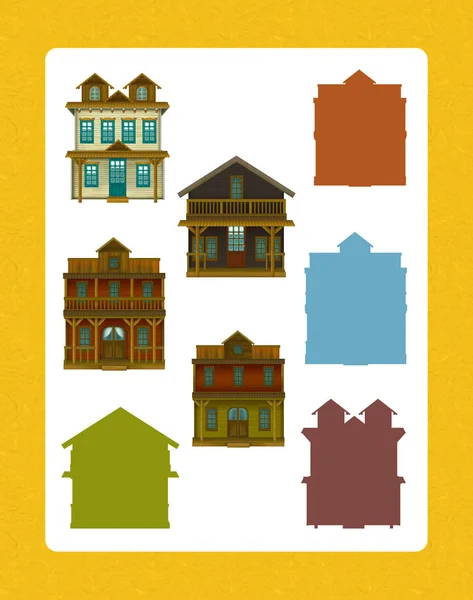 Cartoon set of wild west architecture Stock Illustration by agaes8080 147446955