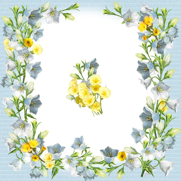 Naadloze patroon met florale achtergrond — Stockfoto