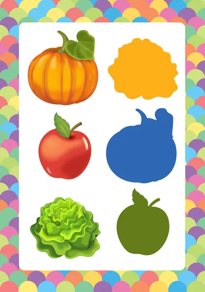 Fruits and vegetables set — Stock Photo, Image