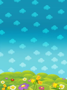 çizgi film doğa manzara