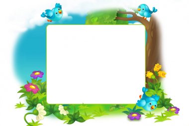 Doğa çerçeve çiçek  