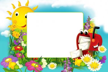 Doğa çerçeve çiçek  