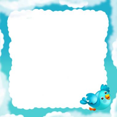 çizgi film bulut Çerçeve