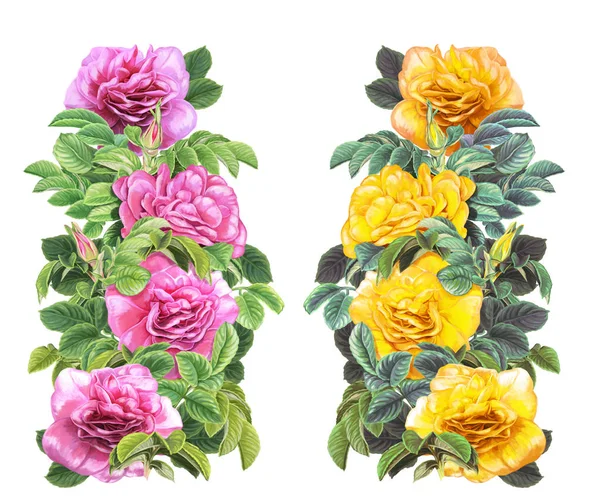 Schizzo collezione fiori — Foto Stock