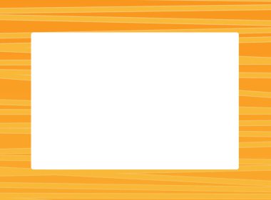 karikatür turuncu çerçeve