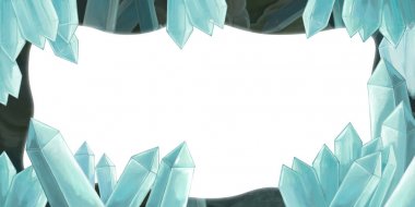 arka plan ile hoarfrost duvar 