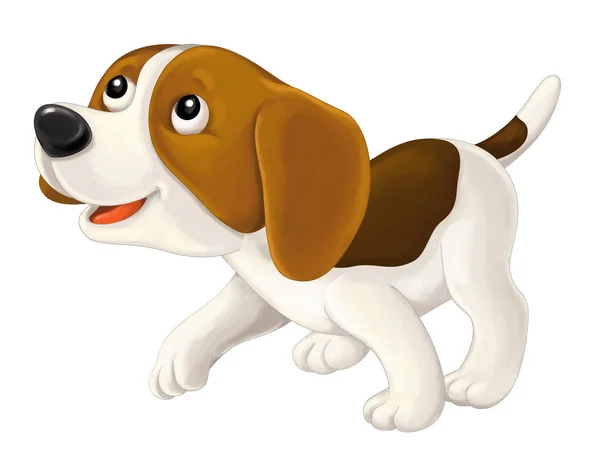 Cartoon happy dog — Stock Photo, Image