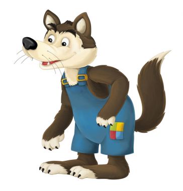 karikatür komik kurt 