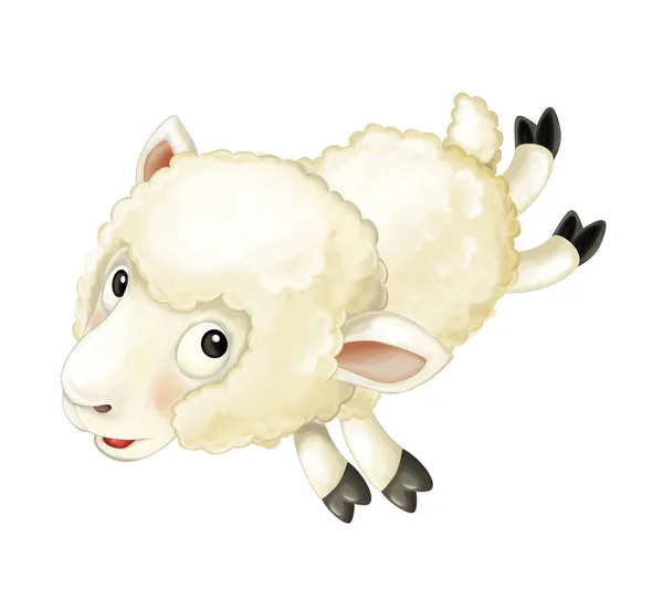 Cartoon witte schapen — Stockfoto