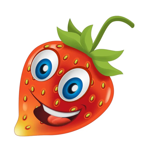 Carino cartone animato frutta — Foto Stock