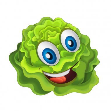 sevimli çizgi sebze 