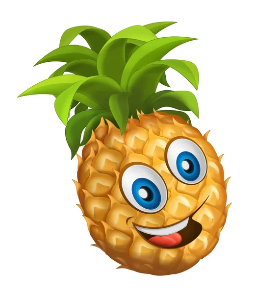 Sorridente e dall'aspetto ananas — Foto Stock