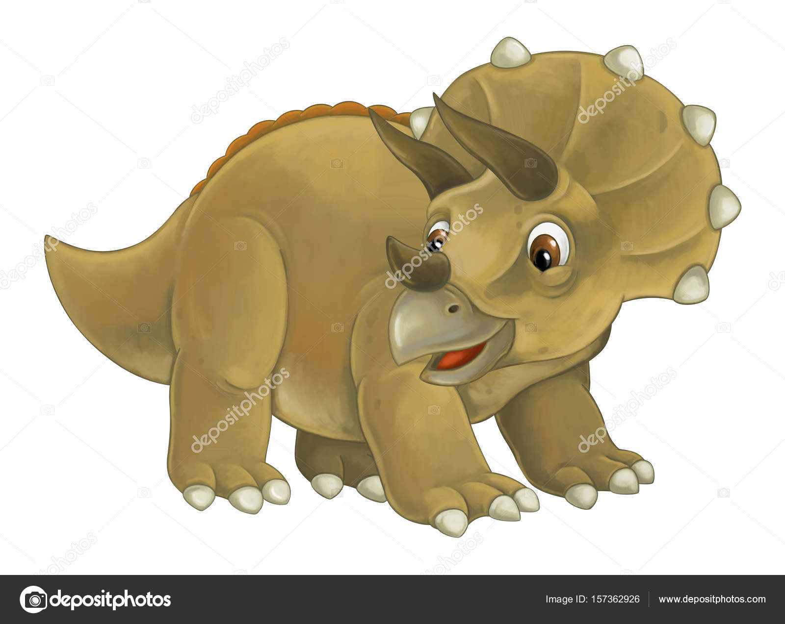 Трицератопс Динозаврик веселый