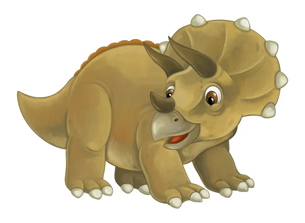 Cartoon szczęśliwy i zabawny dinozaur — Zdjęcie stockowe