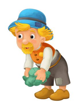 büyük çiftçi lahana veya marul yukarı kaldırma