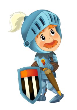 karikatür mutlu ve komik knight