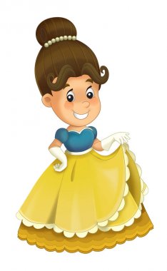 Kraliyet Prenses neşeli ayakta ve gülümseyen