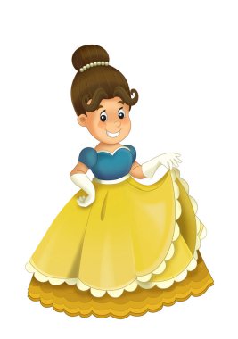 Kraliyet Prenses neşeli ayakta ve gülümseyen