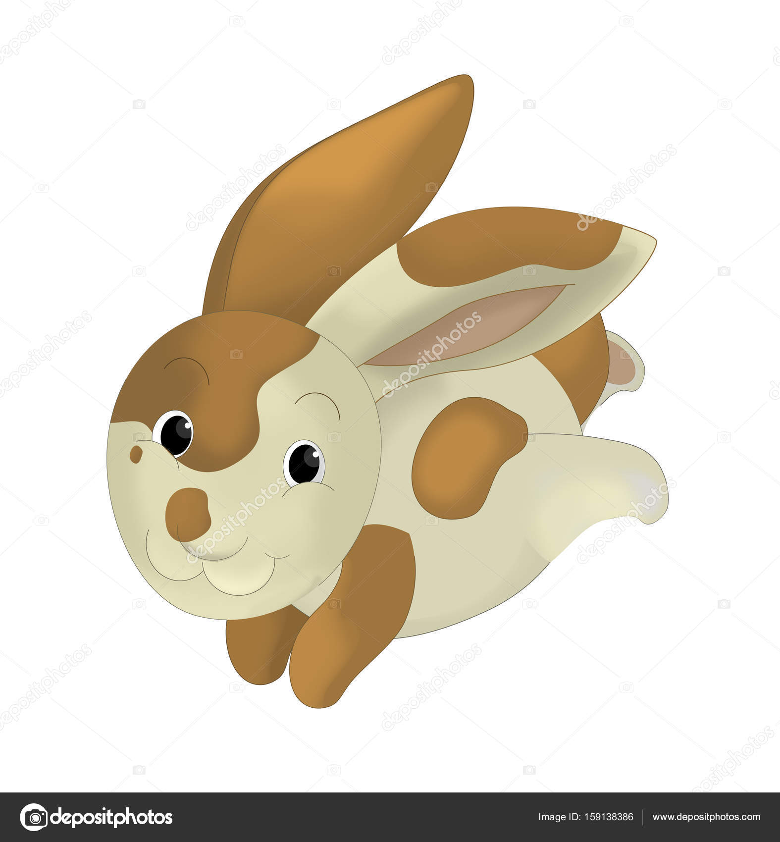 Cartoon happy rabbit running and jumping Stock Photo by ©agaes8080 159138386 Cartoon happy rabbit running and jumping Stock Photo by ©agaes8080 159138386