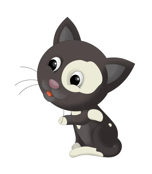 Щасливі мультфільму кіт — стокове фото