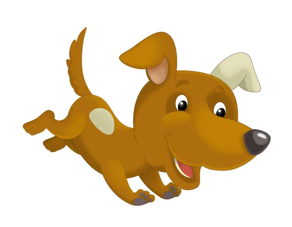 Cartoon happy dog — Stok Foto