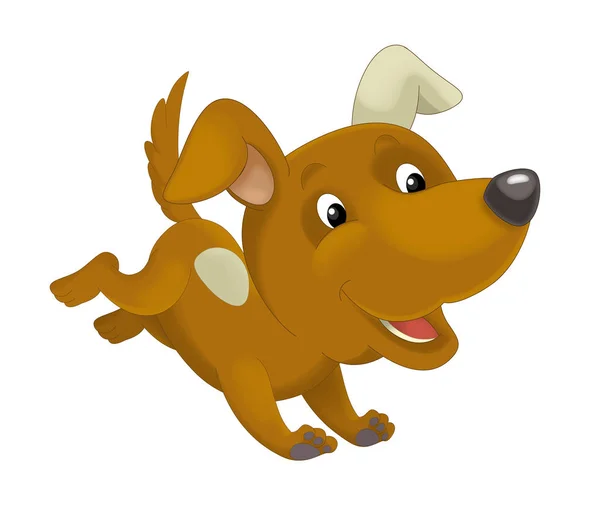 Мультфильм о счастливой собаке — стоковое фото