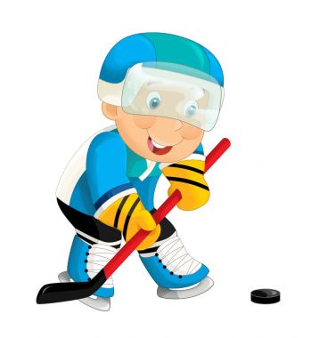 çizgi film etkin hokey oyuncusu hedefleyen