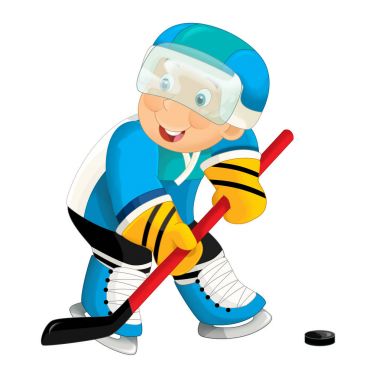 çizgi film etkin hokey oyuncusu hedefleyen