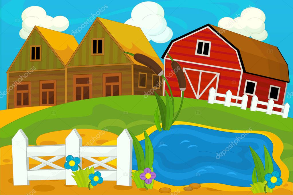 Dibujos: casas de campo | dibujos animados de campo y casas de madera