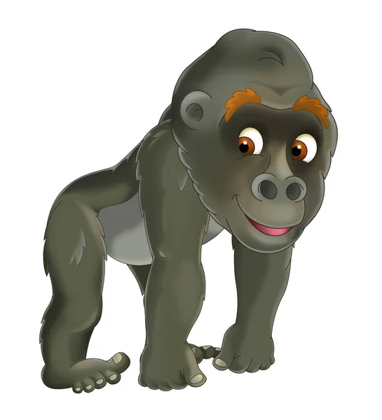 Grappige cartoon gorilla — Stockfoto