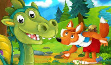 Ejderha ile fox'ın bahçesinde 