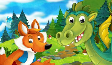 Ejderha ile fox'ın bahçesinde 