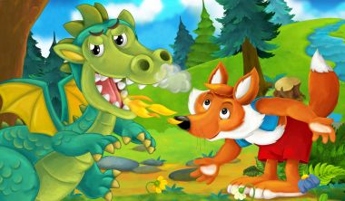 Ejderha ile fox'ın bahçesinde 