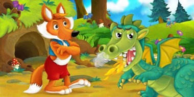 Ejderha ile fox'ın bahçesinde 